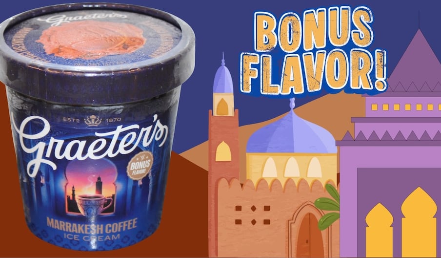 La nouvelle saveur "Marrakesh coffee" de la marque américaine de crème glacée "Greater's".