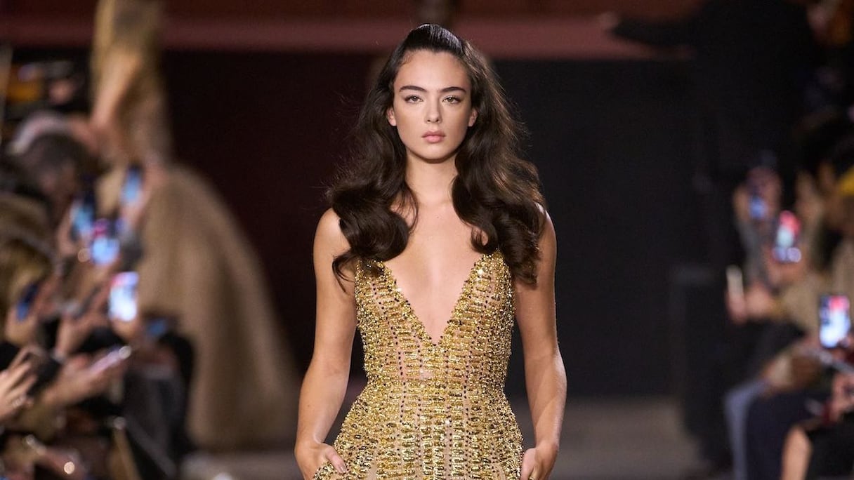 Défilé Haute Couture de la collection Printemps-Ete 2026 de Elie Saab, à Paris.