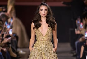 Défilé Haute Couture de la collection Printemps-Ete 2026 de Elie Saab, à Paris.