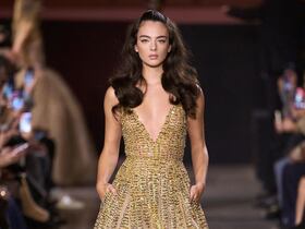 Défilé Haute Couture de la collection Printemps-Ete 2026 de Elie Saab, à Paris.