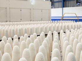 Pains de sucre dans une usine du groupe Cosumar.