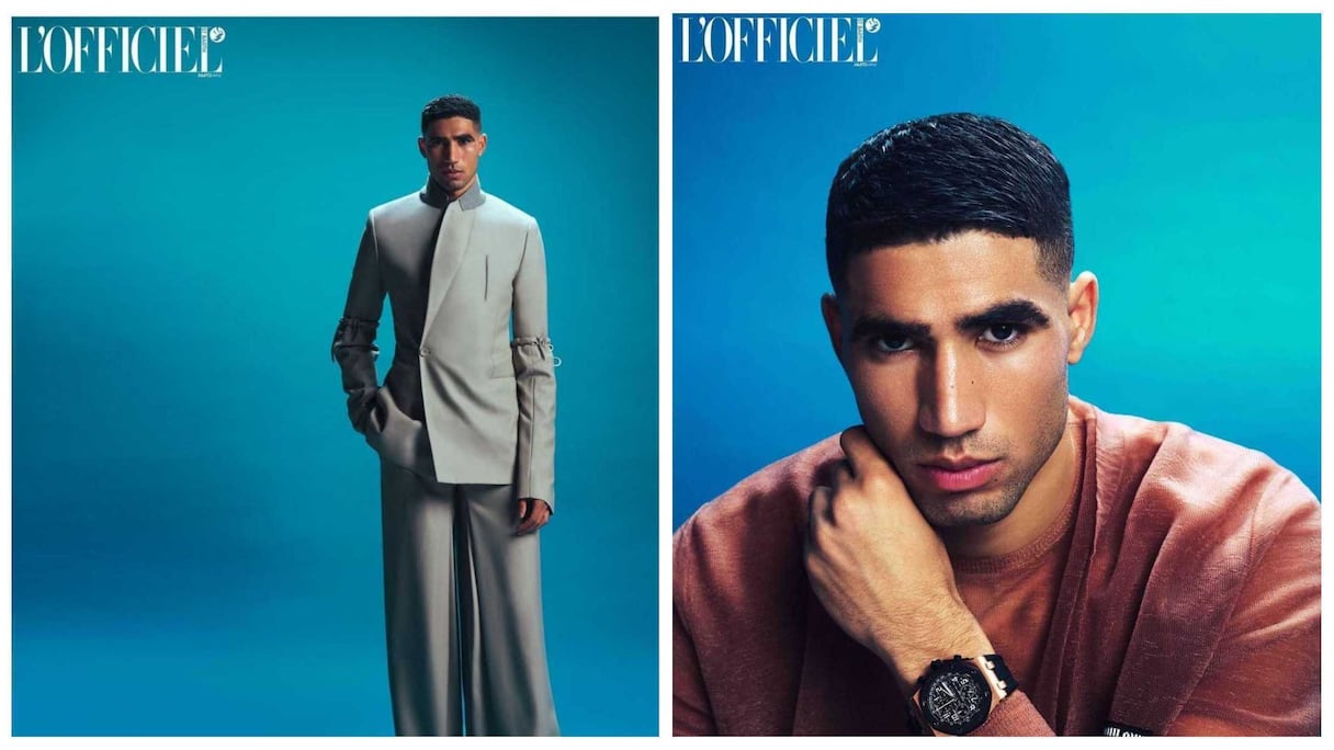 Achraf Hakimi prend la pose dans les pages du magazine de mode et lifestyle L'Officiel Saint Barth.