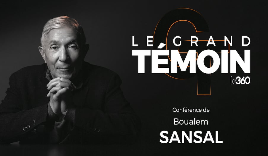 Affiche de l'événement "Le Grand Témoin" avec Boualem Sansal.