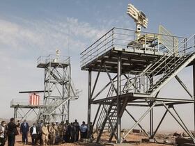 L'un des radars de l'armée mauritanienne installés près de Zouerate pour surveiller les mouvements du Polisario dans la zone tampon du Sahara marocain.
