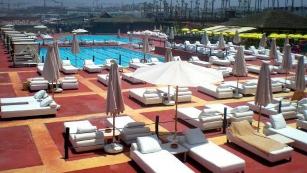 Le Tahiti Beach Club, sur la corniche de Aïn Diab, à Casablanca.