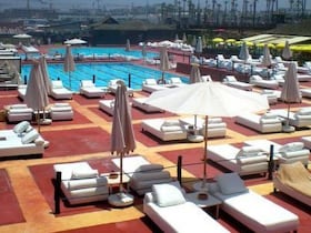 Le Tahiti Beach Club, sur la corniche de Aïn Diab, à Casablanca.