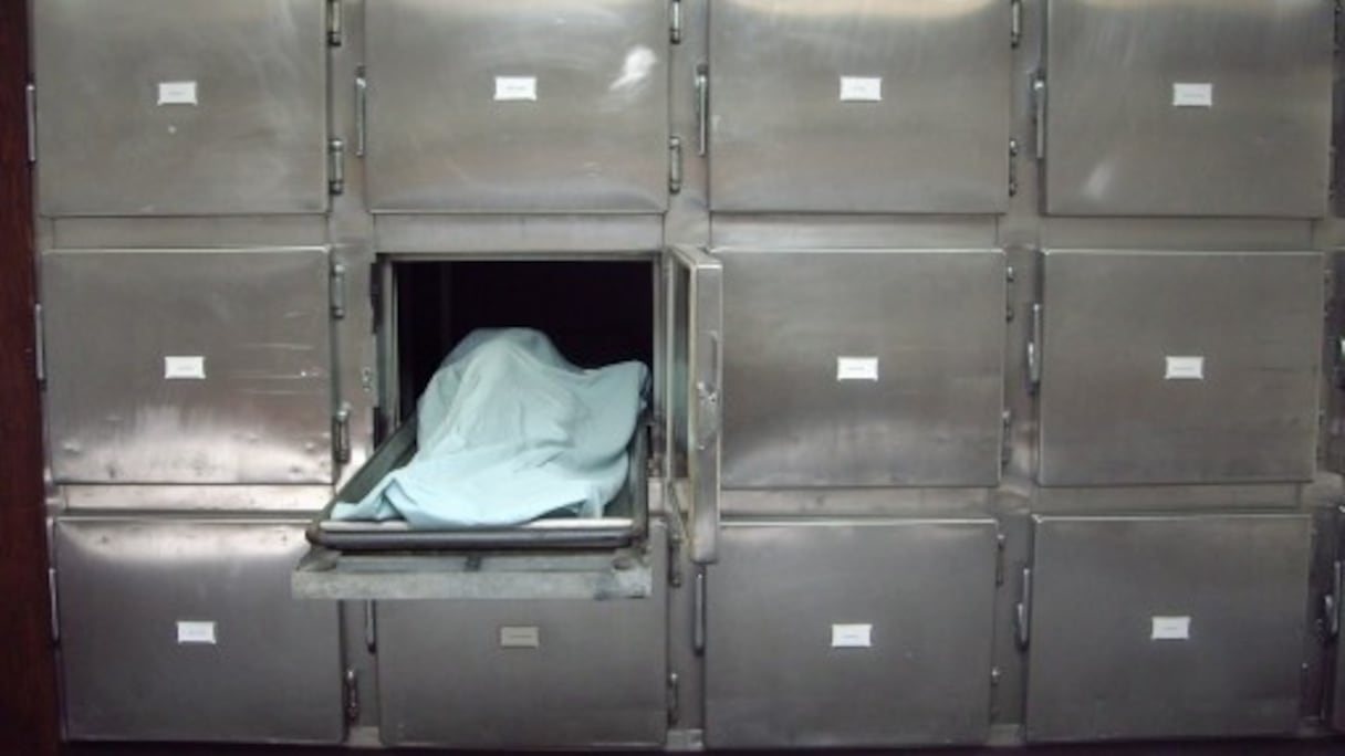 Vue partielle de la morgue.