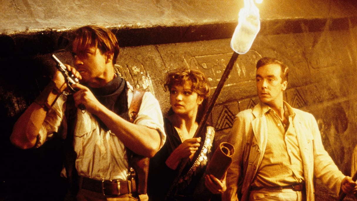Brendan Fraser, Rachel Weisz et John Hannah dans le film "La Momie".