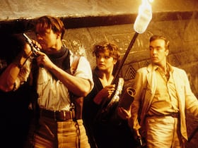 Brendan Fraser, Rachel Weisz et John Hannah dans le film "La Momie".