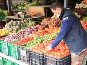 Un marché à Casablanca.