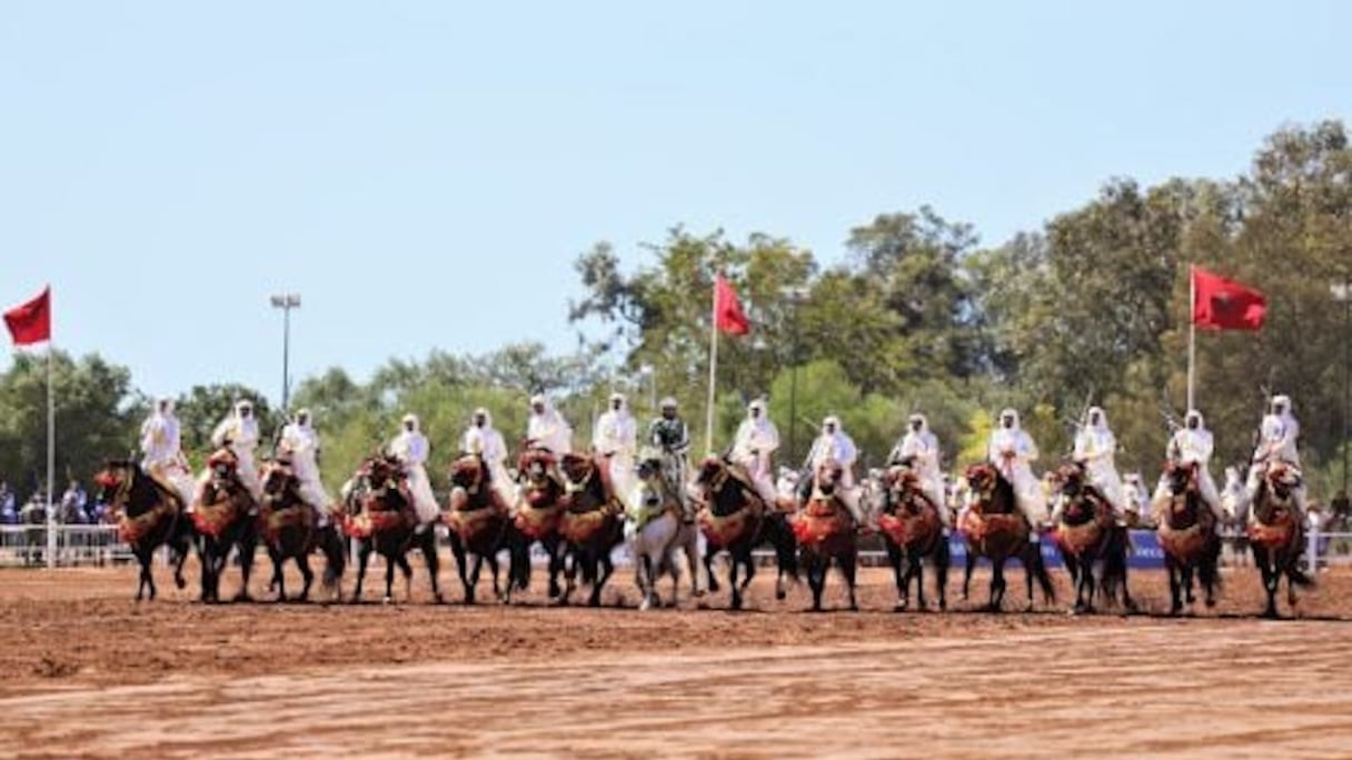 Trophée Hassan II «Tbourida» Championnat du Maroc des arts équestres traditionnels.