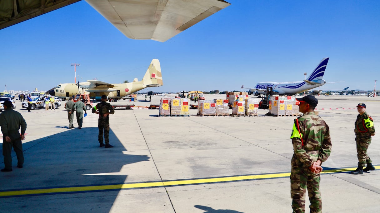 Une partie de l'aide marocaine acheminée à la population de Gaza.