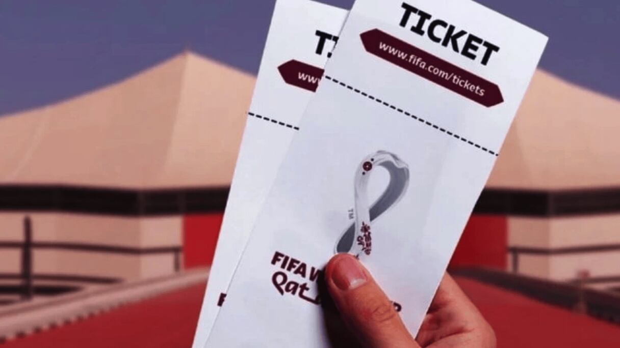 Tickets de la Coupe du Monde Qatar 2022.