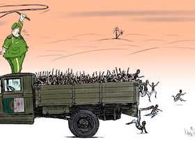 Dessin de Khalid Gueddar.
