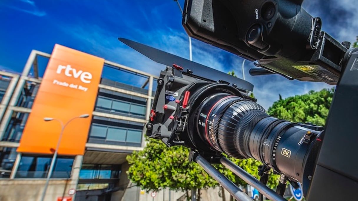 Le siège de la RTVE, le pôle audiovisuel public espagnol.