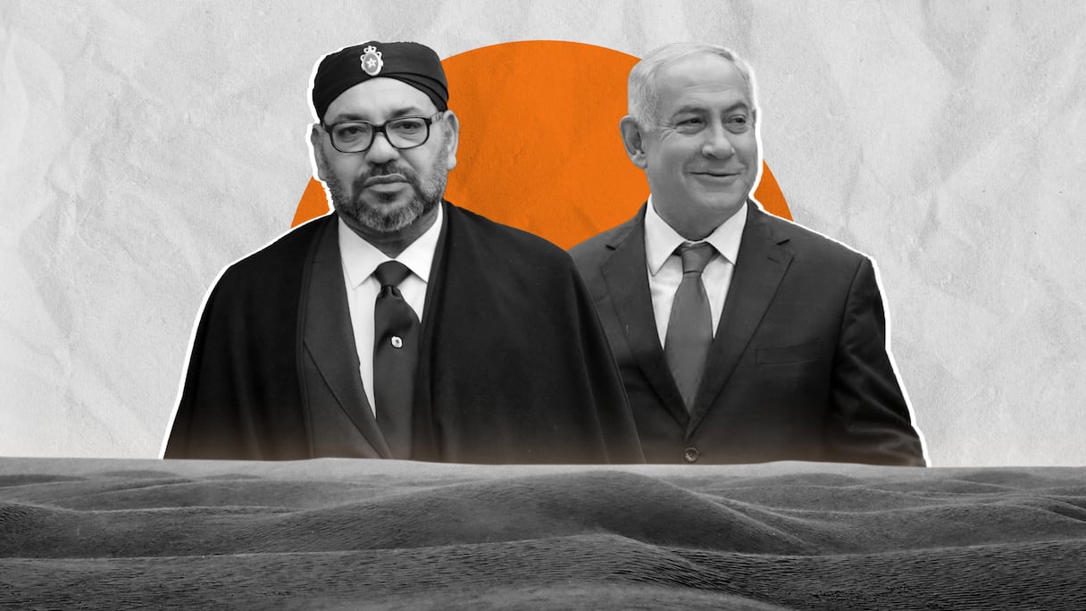 Le Roi Mohammed VI et le Premier ministre israélien Benyamin Netanyahu.