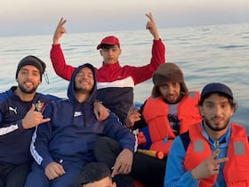 Des migrants algériens à destination des Baléares.