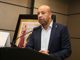 Le président de l'ANME, Driss Chahtane, lors de l'assemblée générale ordinaire de l'association tenue jeudi 22 septembre 2022, à Casablanca,