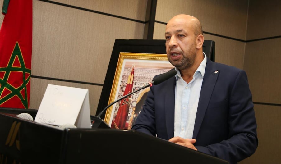 Le président de l'ANME, Driss Chahtane, lors de l'assemblée générale ordinaire de l'association tenue jeudi 22 septembre 2022, à Casablanca,