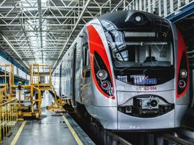 Un train du constructeur sud-coréen Hyundai Rotem.