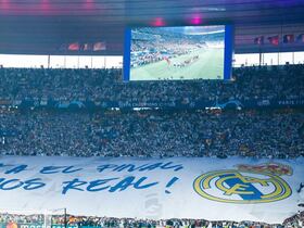 Les supporters du Real Madrid.