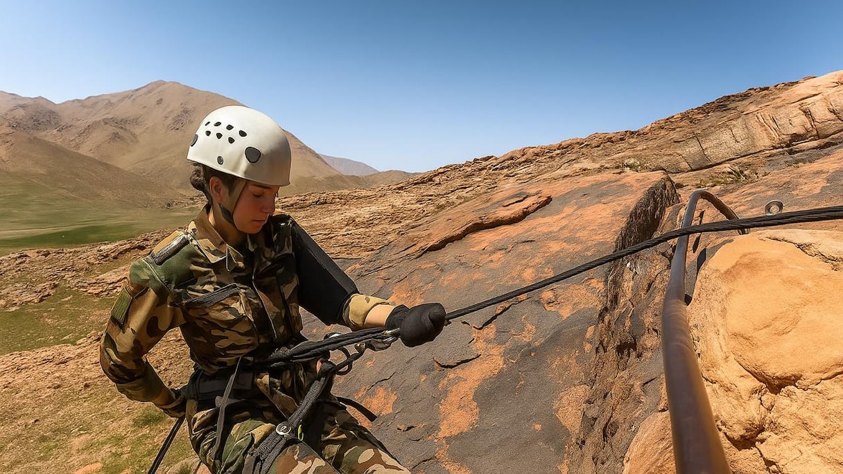 Lors de l'entraînement d’endurance en milieu montagneux organisé du 27 mai au 3 juin 2025 à Oukaïmeden par les FAR.