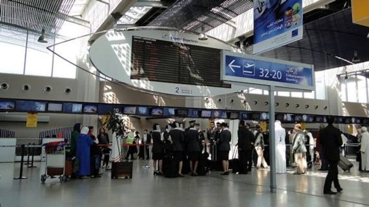 L'aéroport Mohammed V de Casablanca.