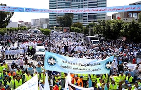 Fête du travail à Casablanca.