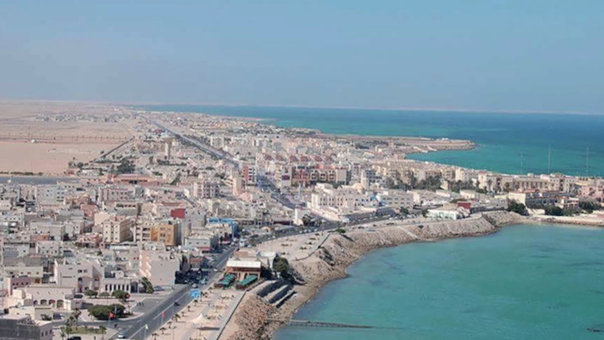 Baie de Dakhla (région de Dakhla-Oued Eddahab).