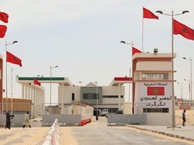 Le poste-frontière d'El Guerguerat.