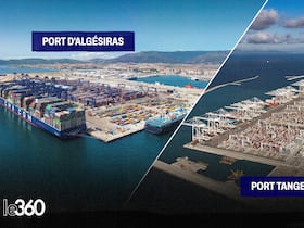 Les ports d'Algésiras et de Tanger Med.