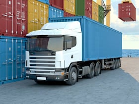 Un camion de transport routier.