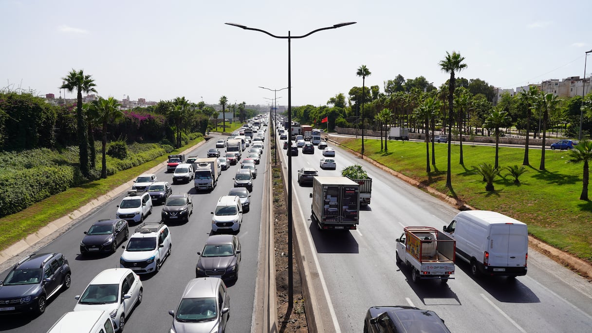 أشغال تهئية الطريق السيار الحضري بالبيضاء