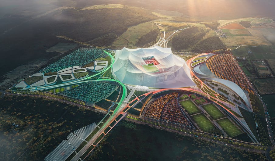 Maquette du Grand stade Hassan II de Benslimane