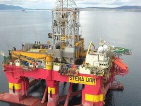 Le site de forage du puits Anchois 2 au large de la région de Larache-Tanger au nord de la côte atlantique marocaine.