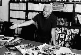 Paul Marciano, fondateur de la marque de prêt-à-porter américaine Guess.