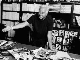 Paul Marciano, fondateur de la marque de prêt-à-porter américaine Guess.