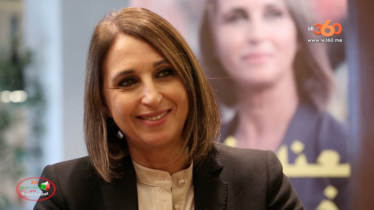 Nabila Mounib, secrétaire générale du PSU et coordinatrice nationale de la Fédération de la gauche démocratique.
