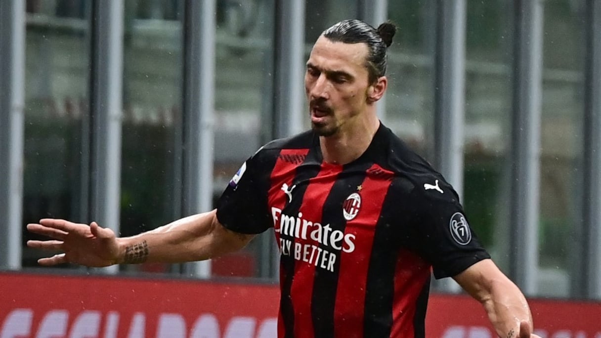 Zlatan Ibrahimovic, attaquant de l'AC Milan.
