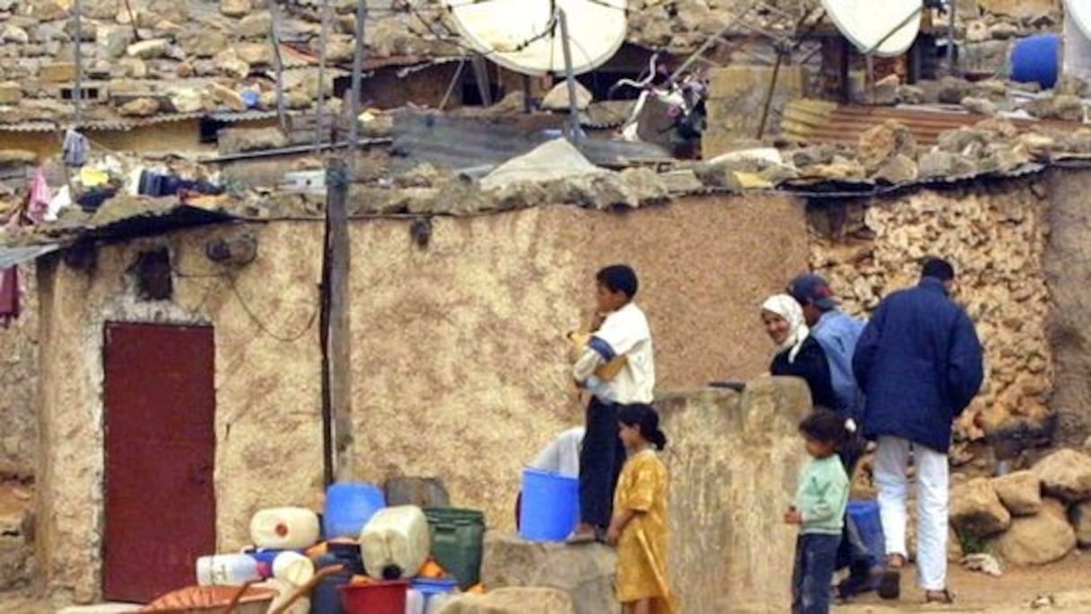 Un des quartiers pauvres de Casablanca, la capitale économique du Maroc.
