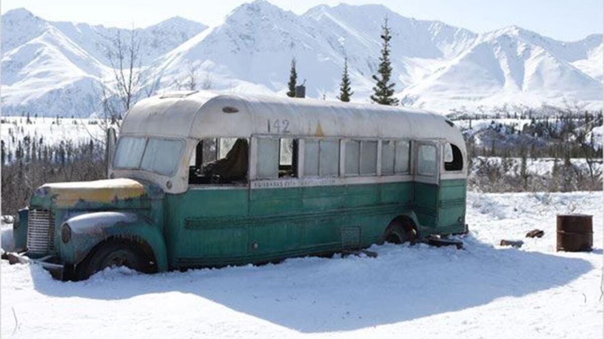 Trop dangereux, le fameux bus d'"Into the Wild" en Alaska a été déplacé.
