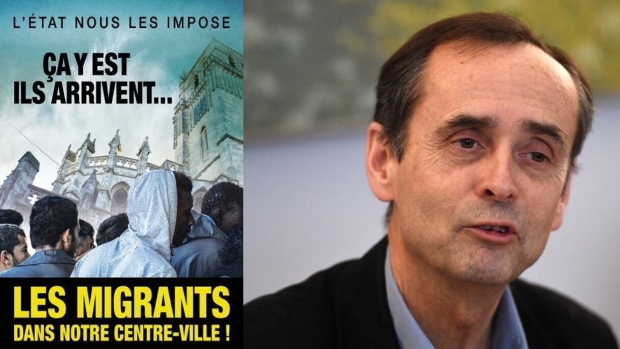 Les affiches racistes de Robert Ménard, maire d'extrême droite de Béziers.
