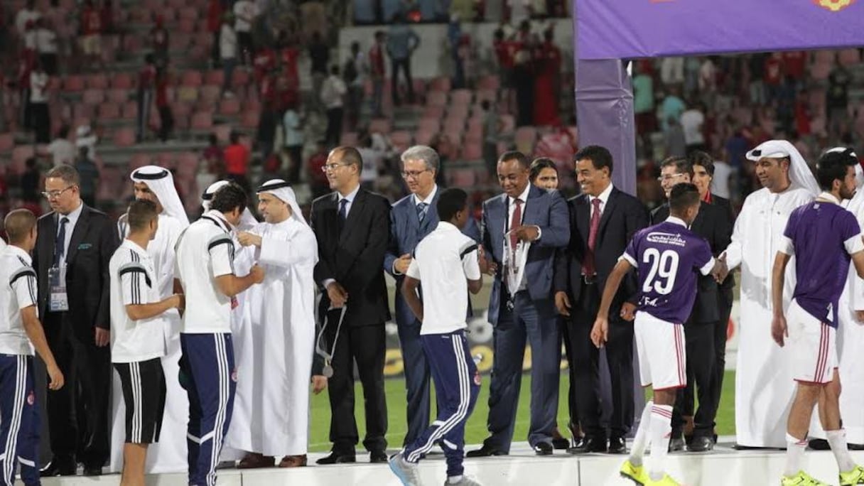 Les joueurs ont également récupéré leur médaille auprès des officiels de l'événement. 
