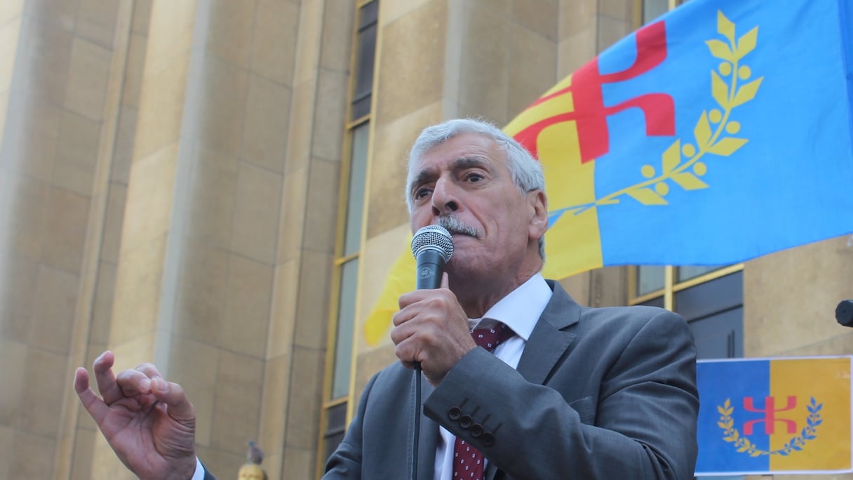 Ferhat Mehenni, président du gouvernement provisoire kabyle en exil.
