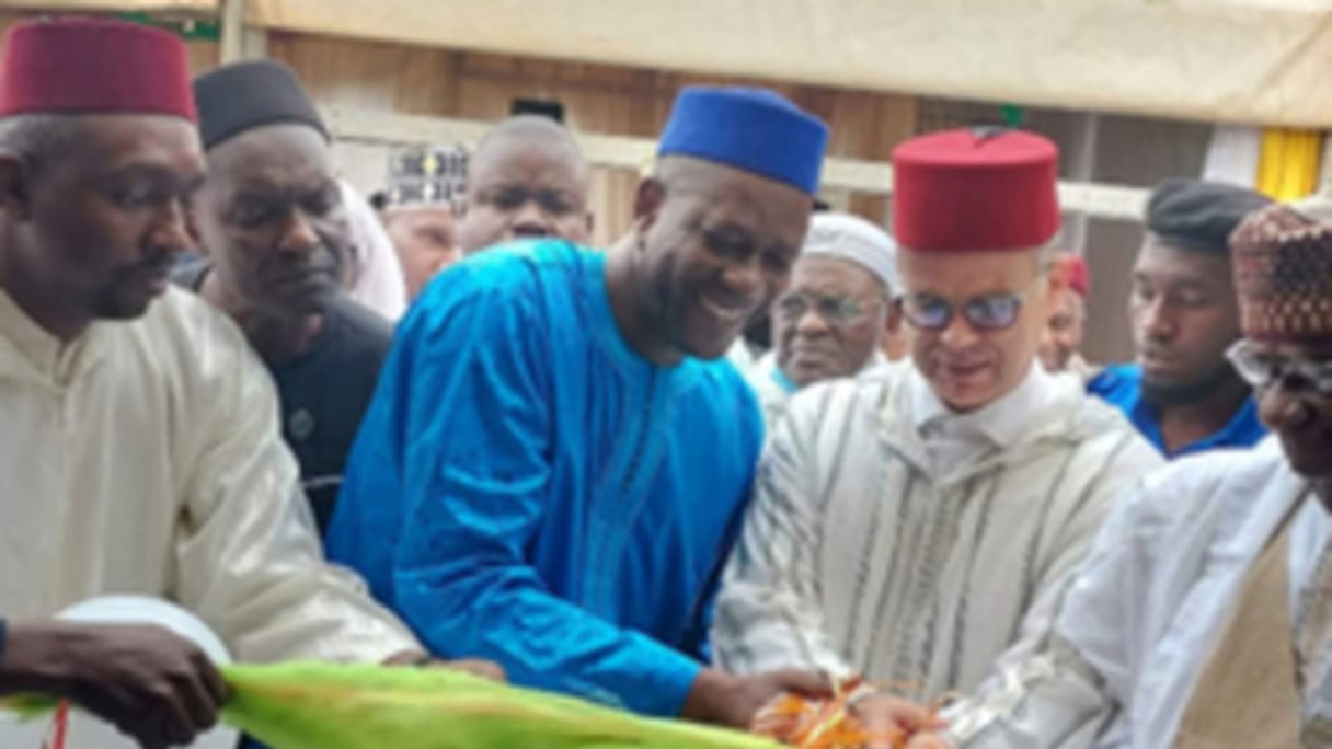 Inauguration du nouveau siège du Conseil Fédéral National des Adeptes de la Tariqa Tidjaniya, à Bamako, au Mali, le 17 septembre 2022. 
