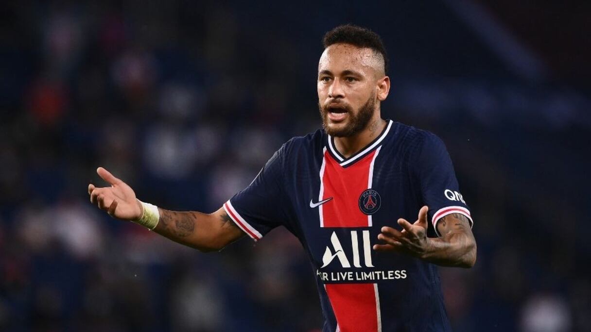 Neymar, l'international brésilien du Paris Saint-Germain.
