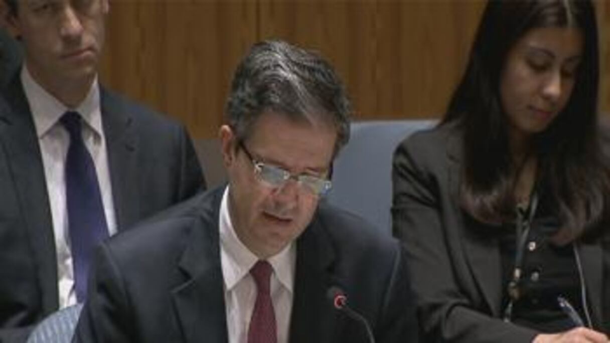 François Delattre, ambassadeur représentant permanent de la république de France auprès de l'ONU. 
