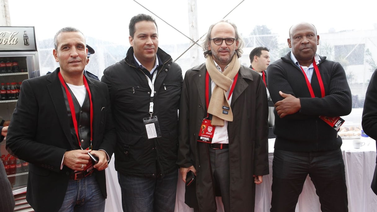 Le ghota sportif national n'a pas manqué l'arrivée de la Coupe du monde. Parmi les invités de marque, l'ancien joueurs Aziz Bouderbala et Hicham El Khlifi, président directeur général de la station sportive Radio Mars
