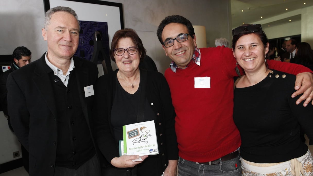 L'institut français de Meknès bien représenté avec son directeur, Alain Millot et Mohamed Beyoud, directeur artistique, aux côtés de la sociolinguiste Dominique Caubet et d'Odile Nublat de l'institut français de Casablanca.
