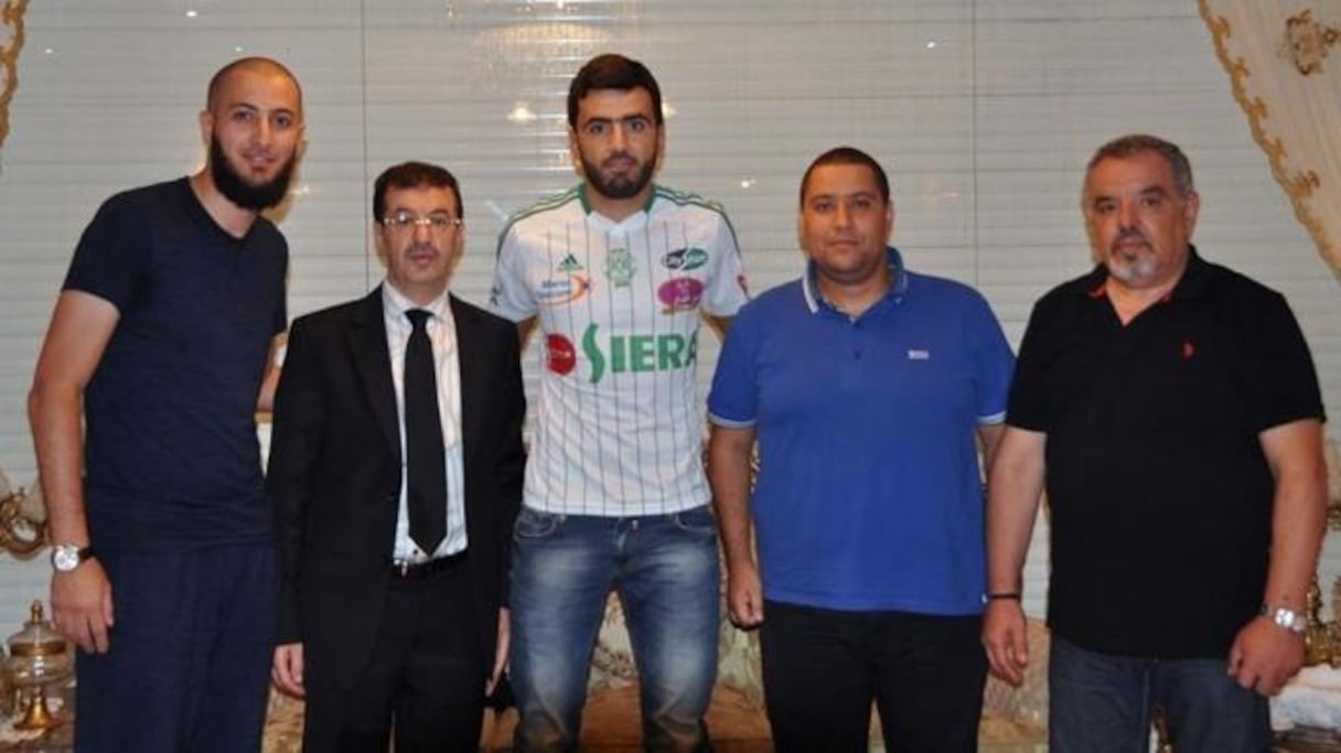 Ahmed Jahouh, nouveau joueur du Raja Casablanca. 
